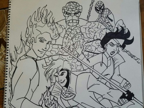 youknow-i-loveit:#the squadSo I’ve been writing a novel-length X-Men/ Fantastic Four crossover and t