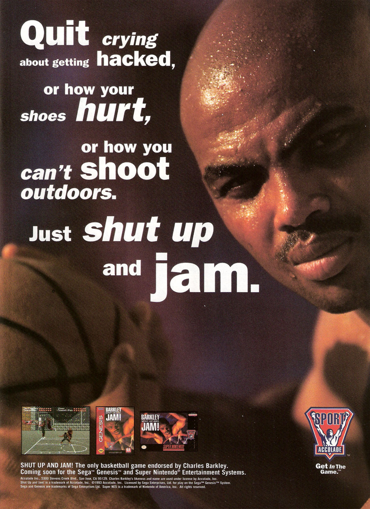 “ “Barkley: Shut Up and Jam!”
• Game Players, May 1994
• Scanned by RetroMags, via EmuParadise
”