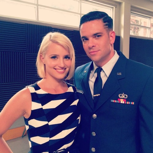 duplolover:Mark Salling - Reunited with my little ook. @diannaagron #season6 #quick #sceneshredding 