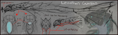 deltaface:Leviathan Guardian by HerobrineingDesign for an up-coming project. and one of Brineary’s creations.