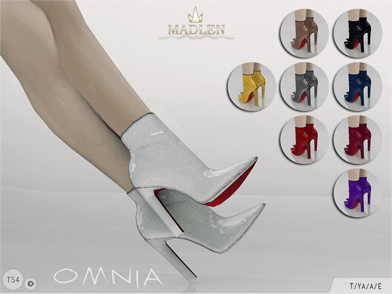 Madlen Omnia Boots
New breathtaking ankle boots for your sim! Come in 9 colours (patent leather texture). Joints are perfectly assigned. All LODs are replaced with new ones.
You cannot change the mesh, but feel free to recolour it as long as you add...