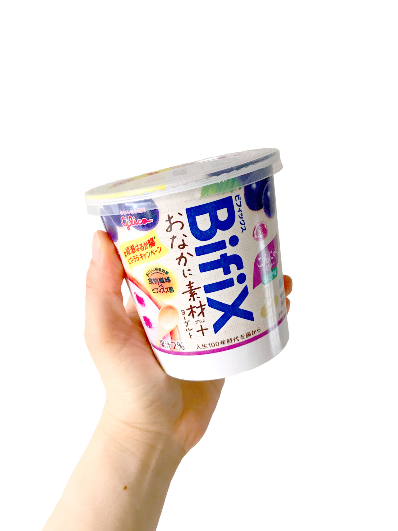 Yoghurt Glico Bifix ビフィックス おなかに素材 ヨーグルト こんにゃくゼリー ぶどう味 Yoghurt Glico Bifix ビフィックス おなかに素材 ヨーグルト こんにゃくゼリー ぶどう味
