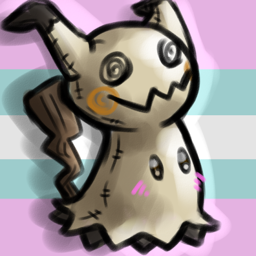 A couple Mimikyu pride icons for y’all. <3(Free to use with credit)