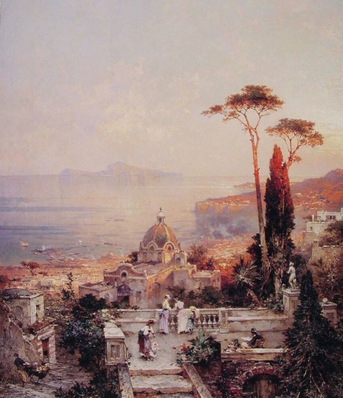 antoniettabrandeisova: The view from the Balcony, Franz Richard Unterberger (Austrian, 1837-1902)