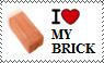 stamp reading 'i love my brick' with a png of a brick on it