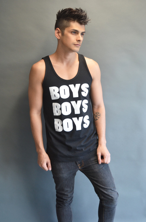 tooqueerclothing: BOYS BOYS BOYS tank top available at TooQueer.com