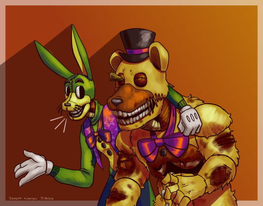 Fredbear and Springbonnie Glitchrat 🐀 - Illustrations ART street