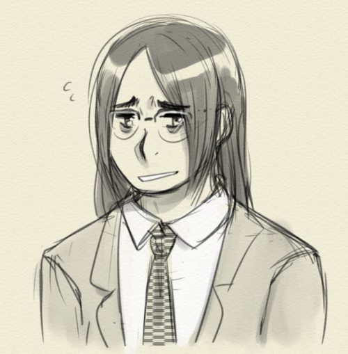 Cursed Image of Trevor with straightened hair……………