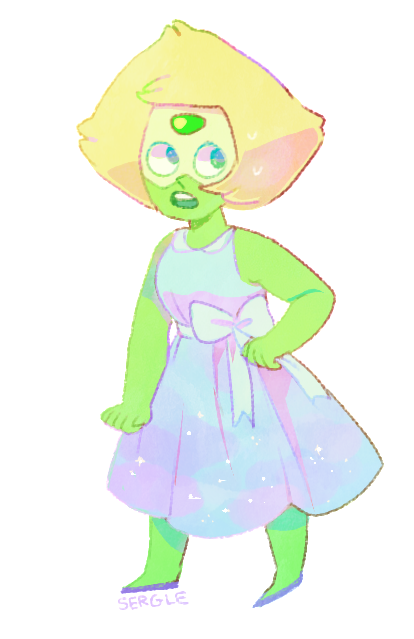 sergle:  anon requested peridot in dresses ✨sticker sheet! 