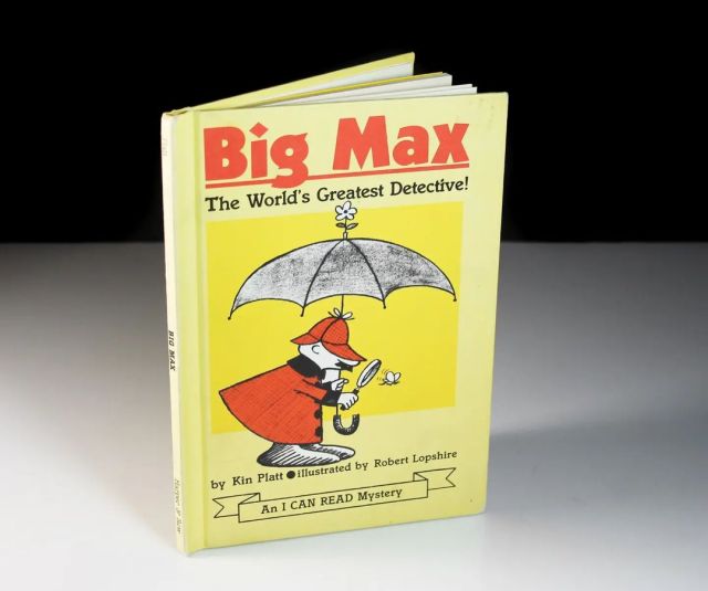 www.mountainairevintage.com  Childrens Hardcover Book, Big Max, Kin Platt, Fiction, Weekly Reader Book, Collectible, Mystery, Illustrated. A wonderful childrens hardcover book called Big Max The Worlds Greatest Detective by Kin Platt and illustrated by Robert Lopshire. This book is a Weekly Reader Presents. Its an I can read mystery. A great learning to read book for young children.  The King of Pooka Pooka has a huge problem. So he calls Big Max, the worlds greatest detective. Come quickly, says the King. Someone has stolen Jumbo, my prize elephant. Dont worry, says Big Max. Ill be right there. But can Big Max really find Jumbo? #childrensbook #bigmax #kinplatt #fiction #weeklyreader #collectible #childrensmystery #illustrated #hardcoverbook https://etsy.me/3lSGkyh https://www.instagram.com/p/CeB93mJOnmr/?igshid=NGJjMDIxMWI= #childrensbook#bigmax#kinplatt#fiction#weeklyreader#collectible#childrensmystery#illustrated#hardcoverbook