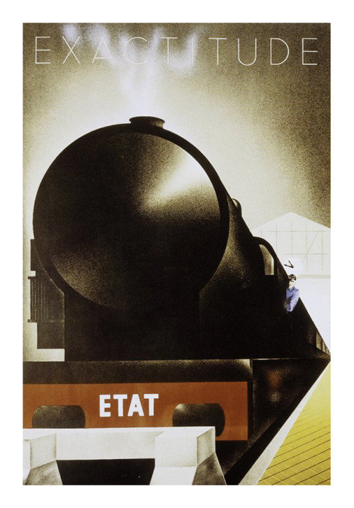 Pierre-Félix Fix-Masseau, poster artwork “Exactitude”, 1932. Printed by Edita, France. Via artsmia