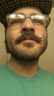 electric-lady-lounge:Doublebar moustache. Its like my moustache has a moustache.