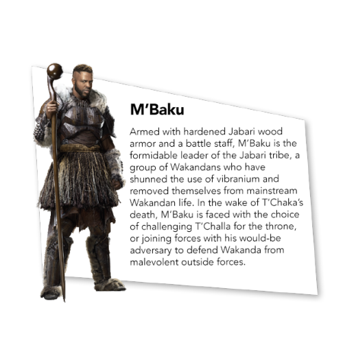shadesandsupers:  BLACK PANTHER film biographies