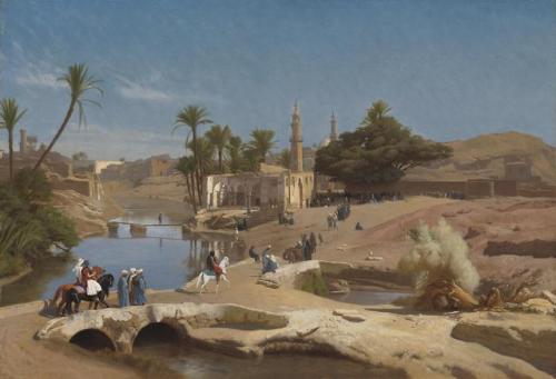 Jean-Léon Gérôme - View of Medinet El-Fayoum - 1869High resolution:https://i.redd.it/jlejut3pcb121.j