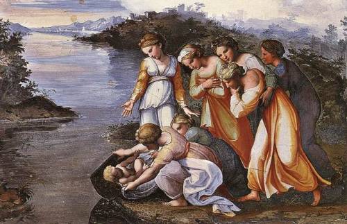 Moses Saved from the Water, Raphael, 1518-19