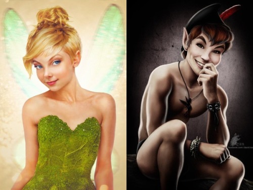 thegoddamazon:missmisandry:Two of my favorite Disney fan art series’, together at last.Jirka V