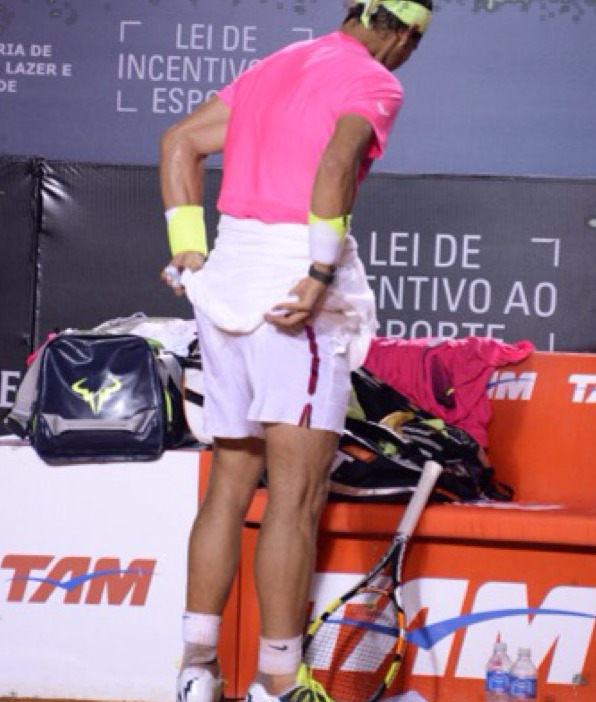 assofmydreams:  Nadal taking his ass teasing to whole new levels!