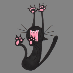 three-legged-cow: some black cats