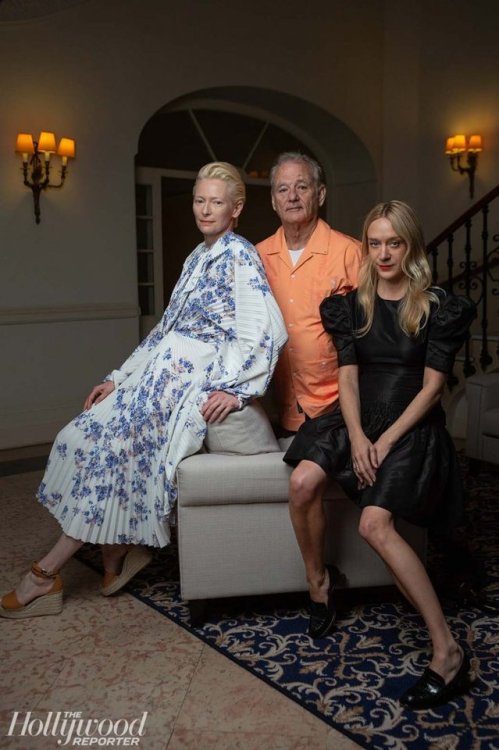 Chloë Sevigny with The Dead Don’t Die co-stars Bill Murray and Tilda Swinton photographed by Fabrizi