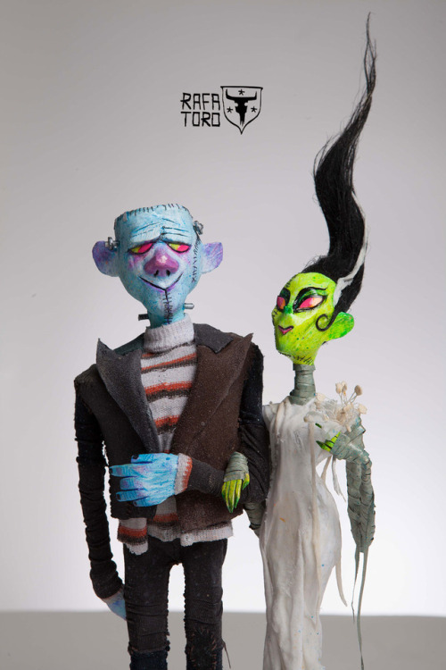 “Frankenwedding Cake Topper”My contribution to the upcoming group art show curated by @chogrinin cel