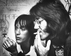 moredarkthanshark:Iggy Pop and Ray Manzarek,