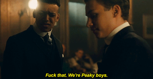 thesoldiersminute:Peaky ’youngsters’ for @sophieshelby— PEAKY BLINDERS S02E04