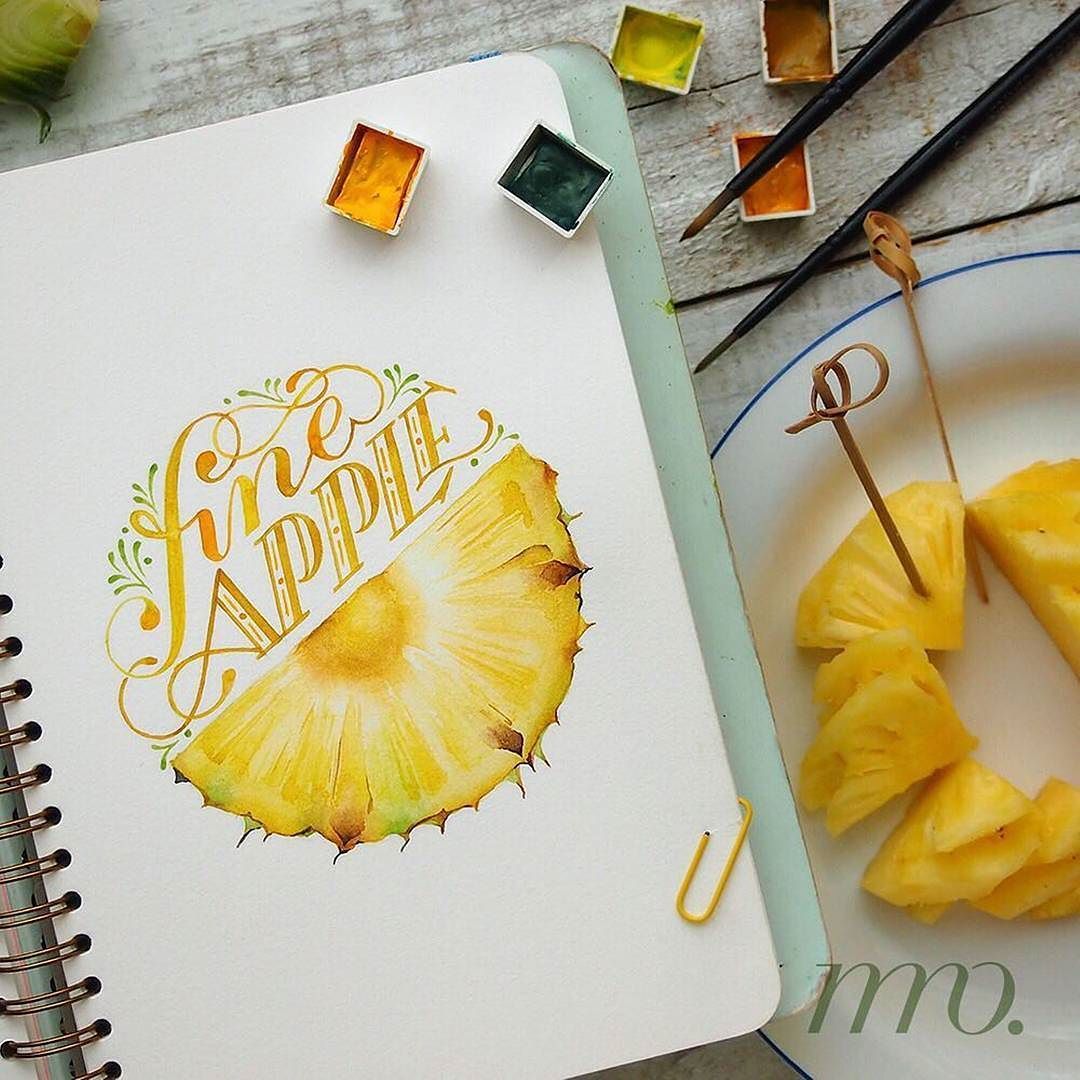 typegang:
“There is a certain kind of funny when you combine pick up lines with puns 🍍 Lettering by @muliong
–
use #typegang to be featured
–
#handlettering #calligraphy #watercolor #fruit #typography #watercolour #fruits #lettering #smoothie...