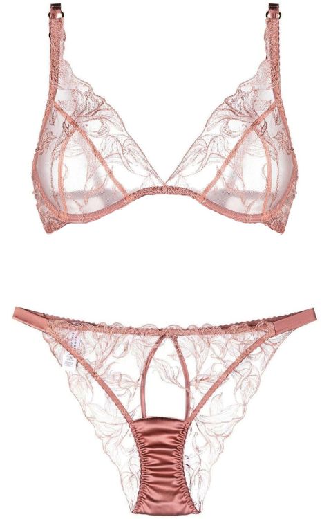 Fleur of England | Lilian • dusky rose lily embroidery + sheer tulle + silk