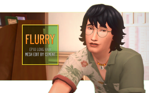 cmescapade:“Flurry” - EP10 Long Hair Mesh Editwow can u believe the actual name for this