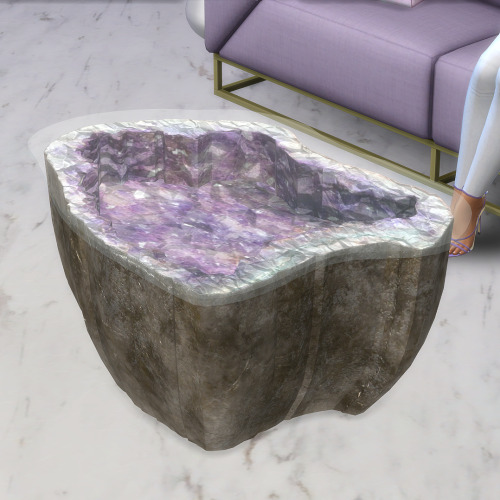 xplatinumxluxexsimsx: Amethyst Crystal Coffee Table Now on my Patreon! DOWNLOADEarly access - Public