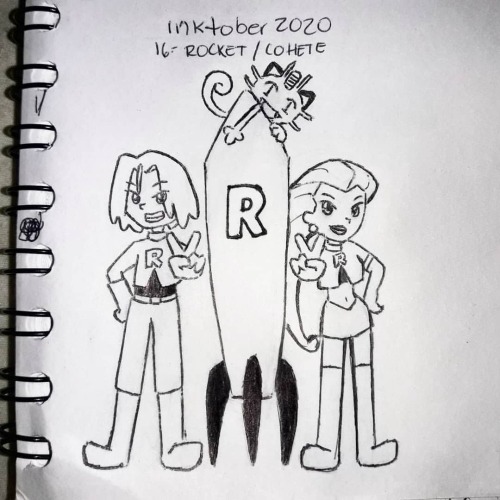 #inktober2020 #inktoberrocket #inktobercohete #cohete #teamrocket #pokemon #equiporocket #inktober h