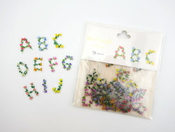 littlealienproducts:  78 Floral Letter Stickers
