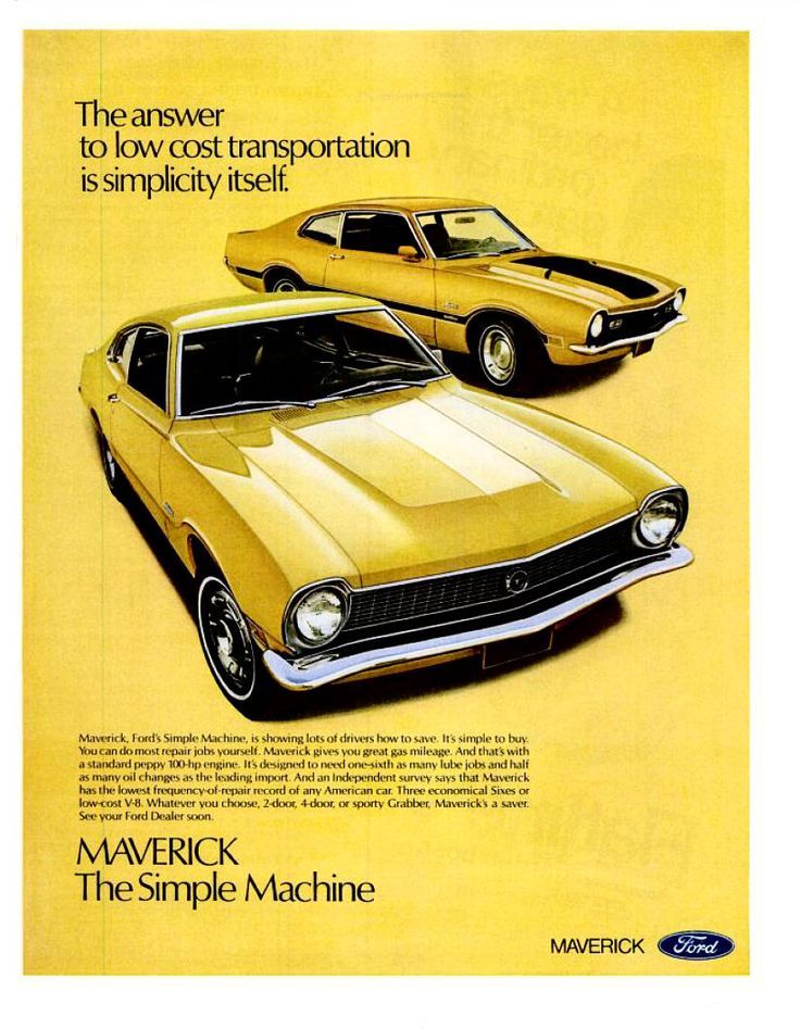 gentlecar:  1971 Ford Maverick Advertisement