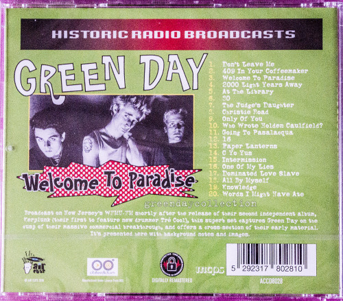 “Welcome to Paradise: Complete FM Radio Broadcast Concert, WFMU, New Jersey, 1992” CD