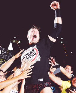 So many lucky hands feeling up The Miz!