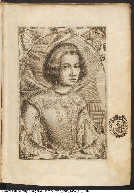 Portrait of Leonora Baroni from Applausi poetici alle glorie della signora Leonora Baroni, 1639.Mus 