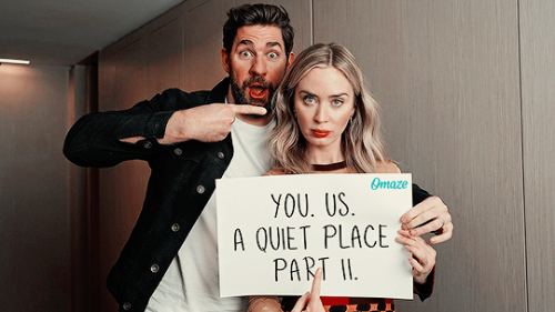 Emily Blunt and John Krasinski for Omaze