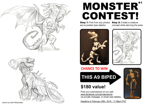 armaturenine:   www.armaturenine.comCalling all monster concept artist!Here are the rules (please re