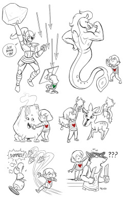 lynxgriffin:  Some Undertale random encounters