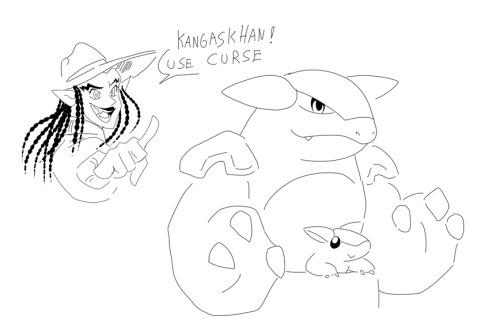 bottledupcomic: I had a nap today. And I had a dream where Belladonna had a kangaskhan, that knew th