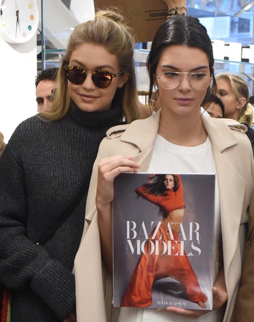 keeping-up-with-the-jenners: Kendall &amp; gigi at colette store in paris -