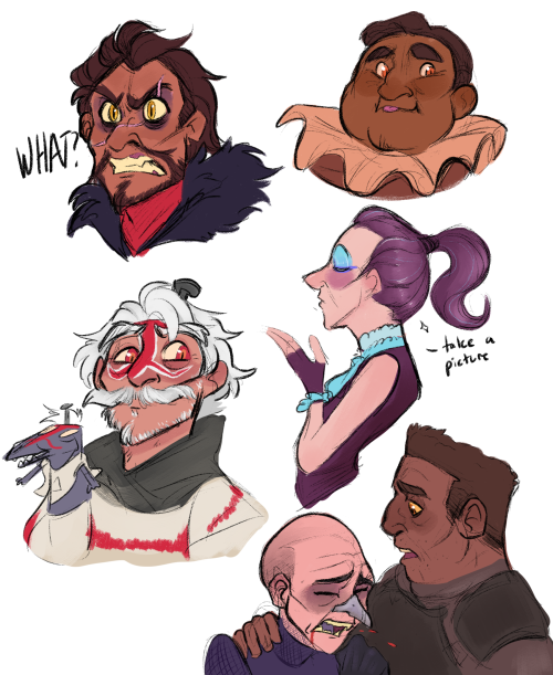 benji-the-art-blog: Maybe a little more doodles of Human Skeksis AU inbetween assignments…