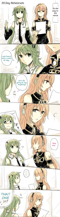 rxbd:  Comic by: 悠yuSaw this comic and was OMG Negitoro raburabu ♥~! Miku & Luka are just too damn perfect for each other! But since it was in Chinese, (and I just NEEDED to know what they were saying) I used my rusty Chinese language skills