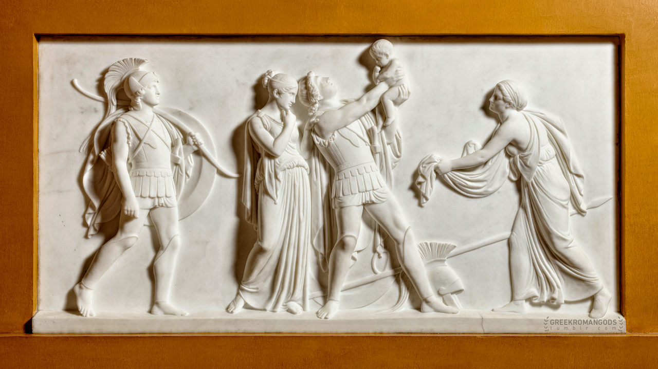 • Hector and Andromache
• 1867–1870
• Bertel Thorvaldsen (1770–1844)
• Marble
• Thorvaldsens Museum
** Visit my Links page for my other blogs & Facebook Pages
[[MORE]]This scene comes from Homer’s Iliad, Book 6, verses 399–493, where the brave Trojan...