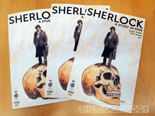 Out tomorrow in comic stores in the UK and USA from @titancomics, the penultimate issue of Sherlock 