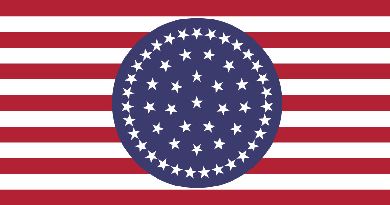 Flag of USA with inverted colors : r/vexillology