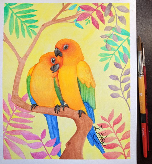 illustration, vintage, parrot, background, bird, art, nature, design,  animal, drawing, watercolor, tropical, pattern, floral, retro, beautiful,  graphic, flower, seamless, exotic, abstract, colorful, wallpaper, blossom,  wild, element, isolated, jungle ...