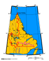 Boundry dispute between Canadian provinces of Quebec and Newfoundland and Labrador.