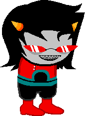 stylishandillegal:humunanunga:[Gamzee Makara] I got it in my mind to sprite Terezi’s TSG looks. The 