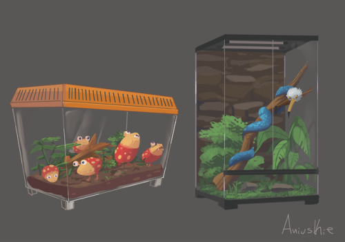wayward-delver: aniuskie: Pikmin creachers This has always been a childhood fantasy of mine. 